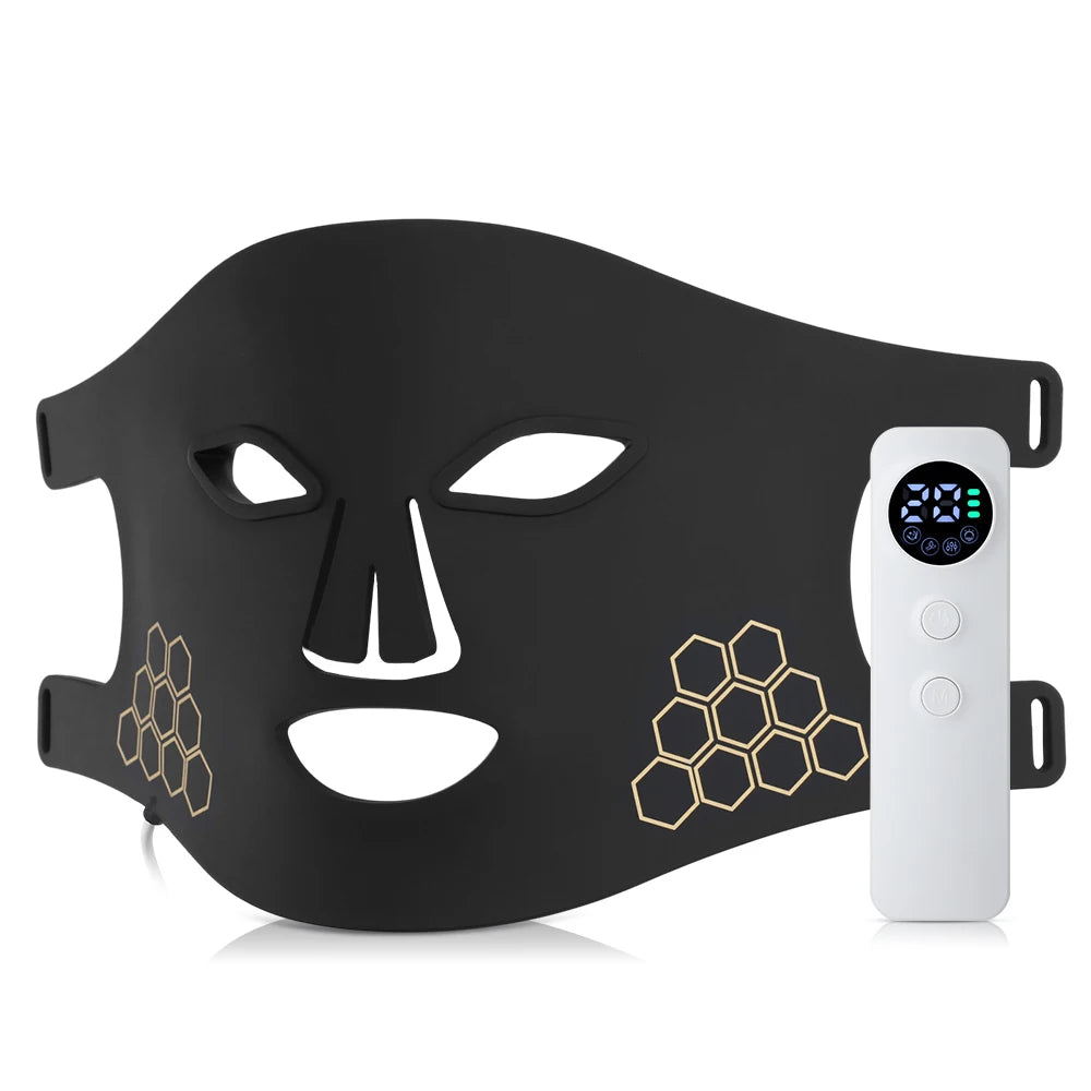 72 LED Photon Beauty Mask Instrument USB Electronic Mask Rejuvenation Lightens Fine Lines Brighten Skin Tone Repair Skin