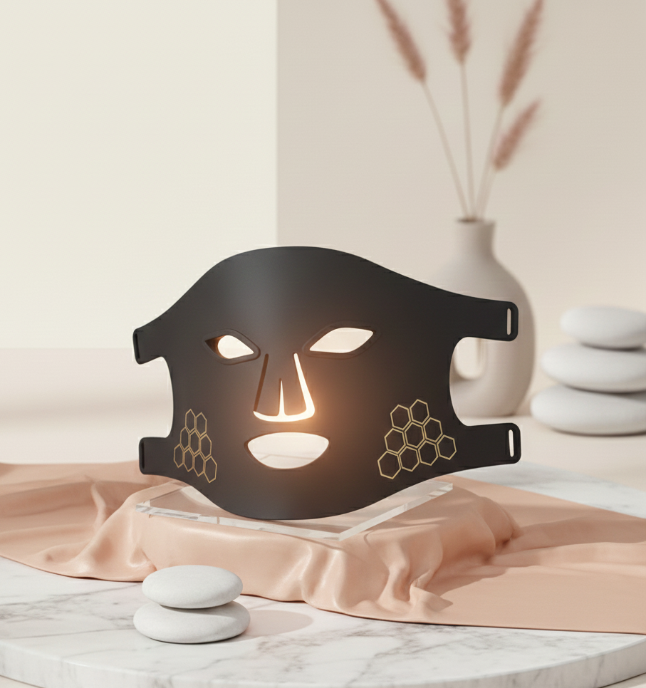 4-in-1 Silikon LED-Lichttherapie Maske – Anti-Aging & Hautverfeinerung