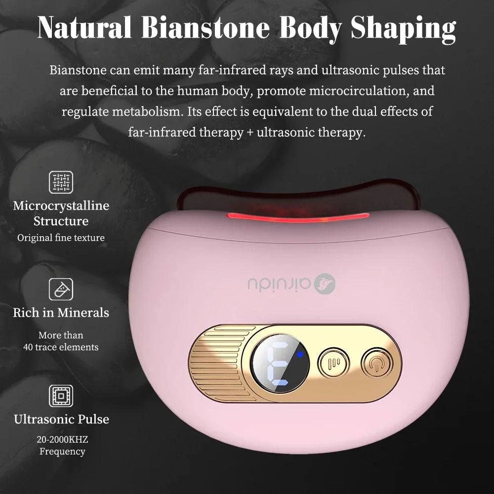 2025 Electric Guasha Massager EMS Face Lifting Remove Edema Firming Skin Clod Heat Body Scraping Therapy Relieve Fatigue Device