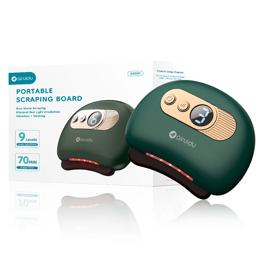 2025 Electric Guasha Massager EMS Face Lifting Remove Edema Firming Skin Clod Heat Body Scraping Therapy Relieve Fatigue Device