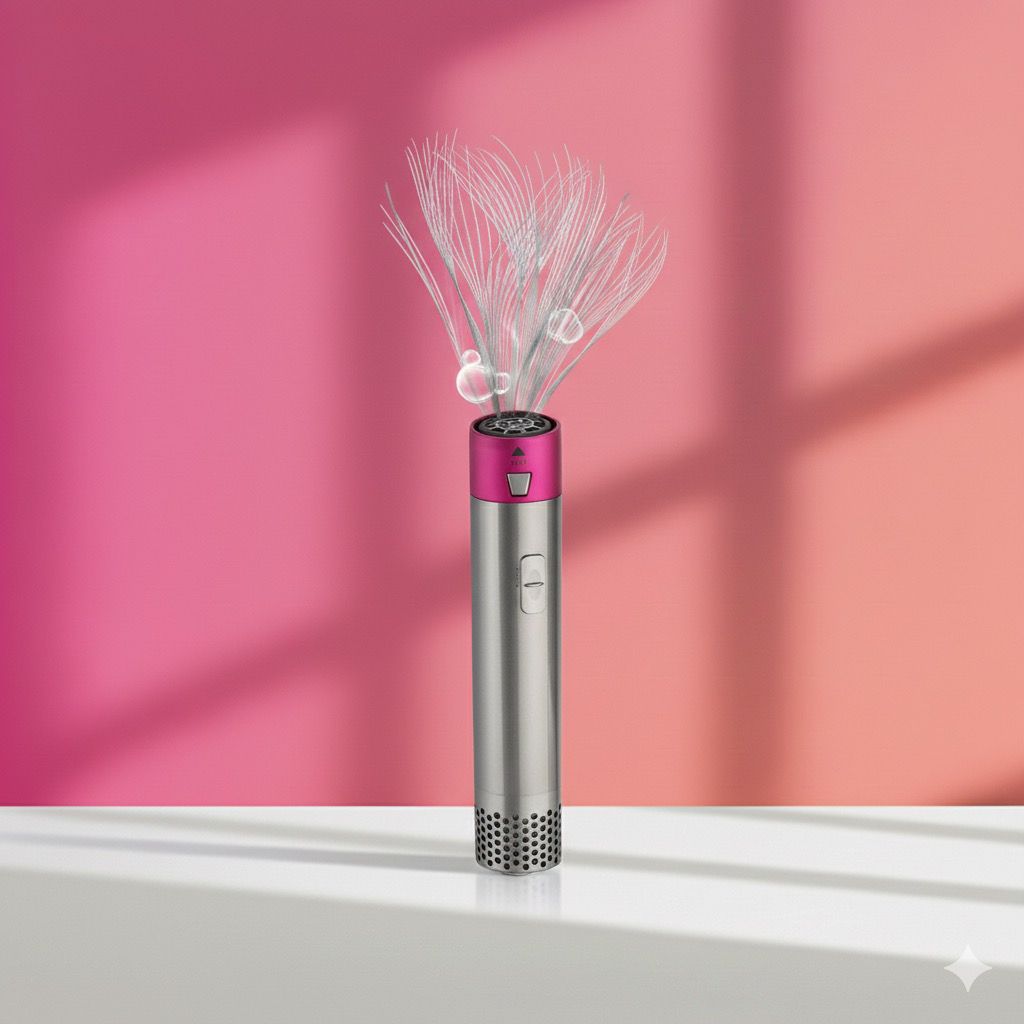 7 in 1 Hair Dryer Hot Air Brush Styler and Volumizer Hair Straightener Curler Comb Negative Ion One Step Hair Dryer Brush